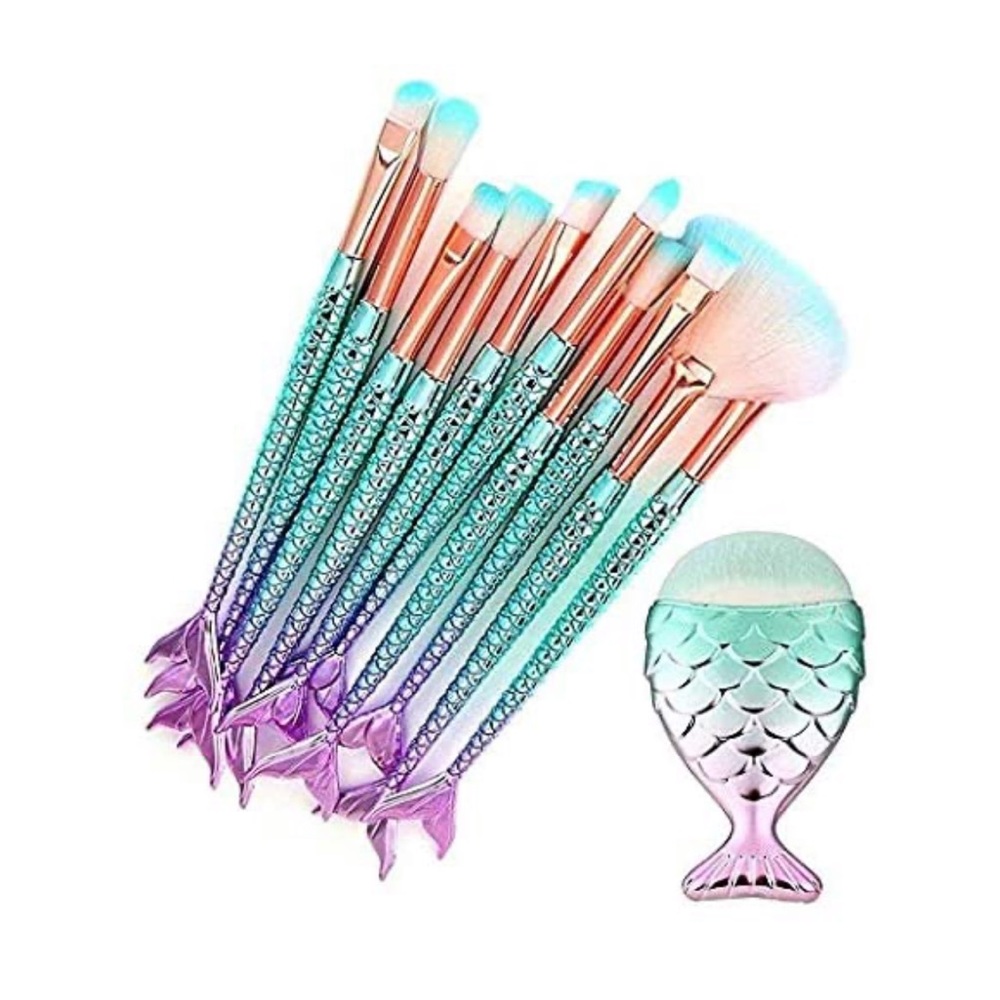 ✨Mermaid Makeup Brushes 11pc Set